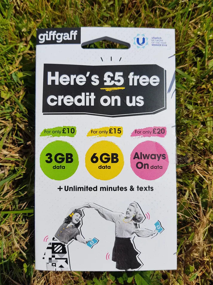 GiffGaff UK Sim Card in Pakistan for Tiktok Live