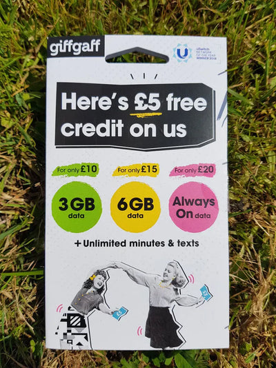 GiffGaff UK Sim Card in Pakistan for Tiktok Live